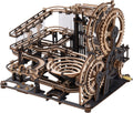 CJ Robotime ROKR Marble Night City 3D Wooden Puzzle Games Assembly Waterwheel Model Toys For Children Kids Birthday Gift