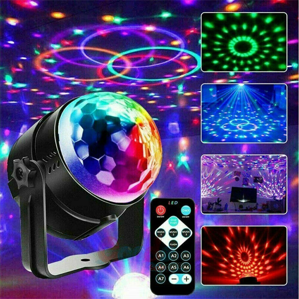 CJ Disco Party Lights Strobe LED DJ Ball Sound Activated Bulb Dance Lamp Decoration