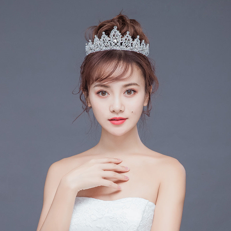 CJ Crystal Alloy Crown Wedding Dress Accessories