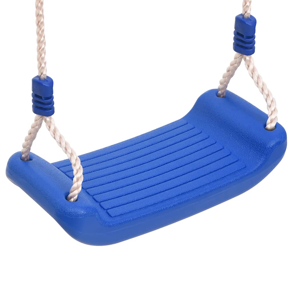 CJ Swing Seats with Ropes, 2 pcs., Blue, 38x16 cm, Polyethylene