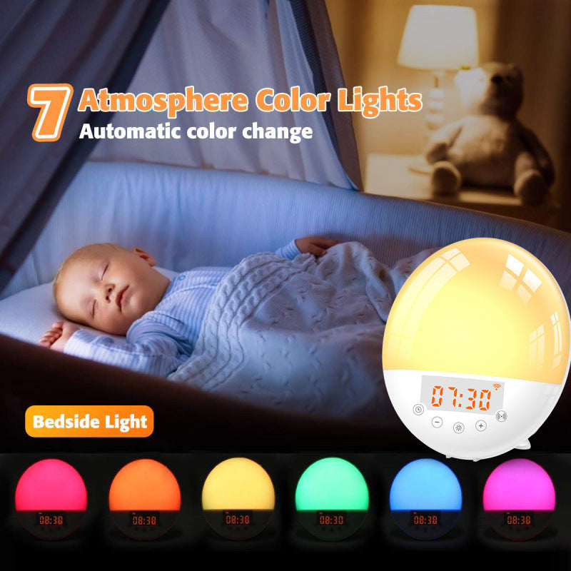 CJ WiFi Voice Control Intelligent Alarm Clock, Sunrise Natural Wake-up Light