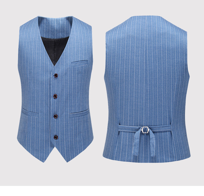 CJ Men's Suits New Large Size Suit Wedding Suit Business Casual Blue Wedding Korean Slim Dress