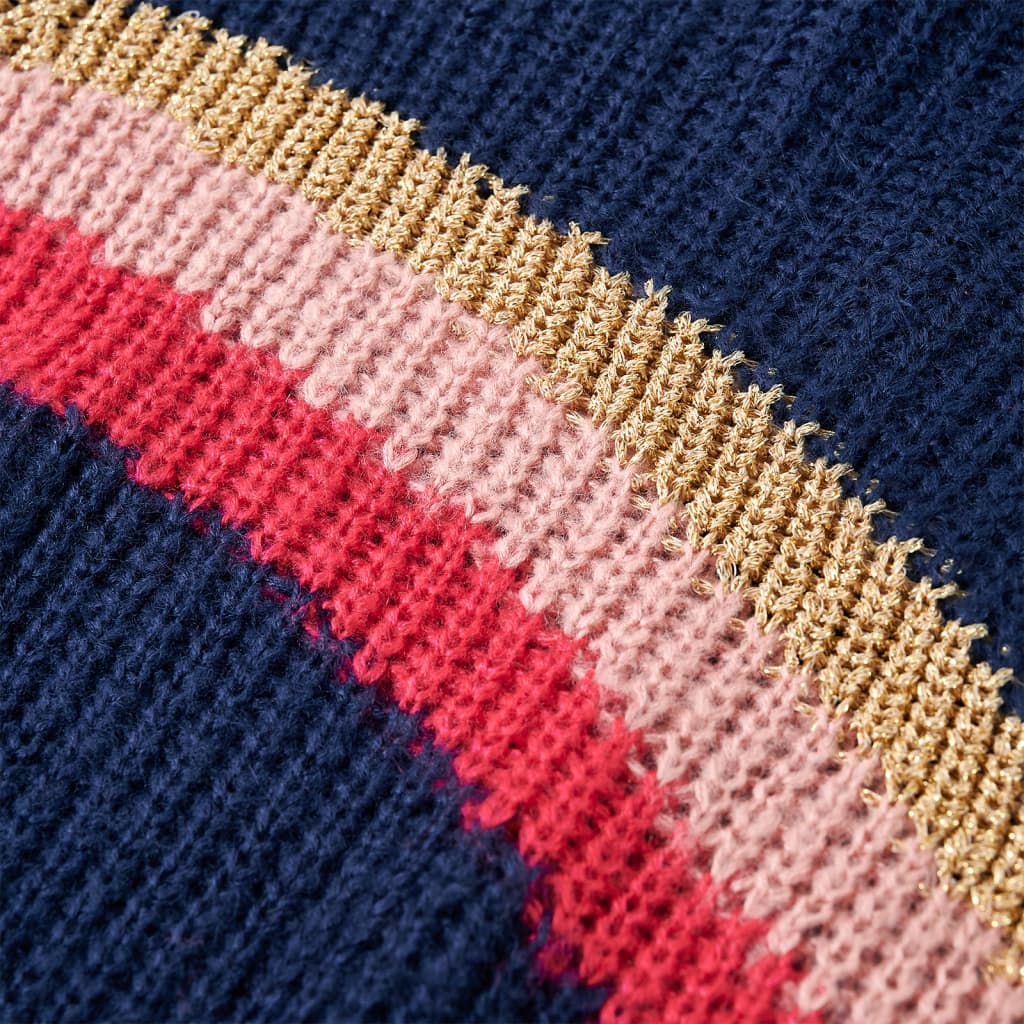 CJ Children's knitted sweater, navy blue, size 116; Children's knitted sweater, navy blue, size 128