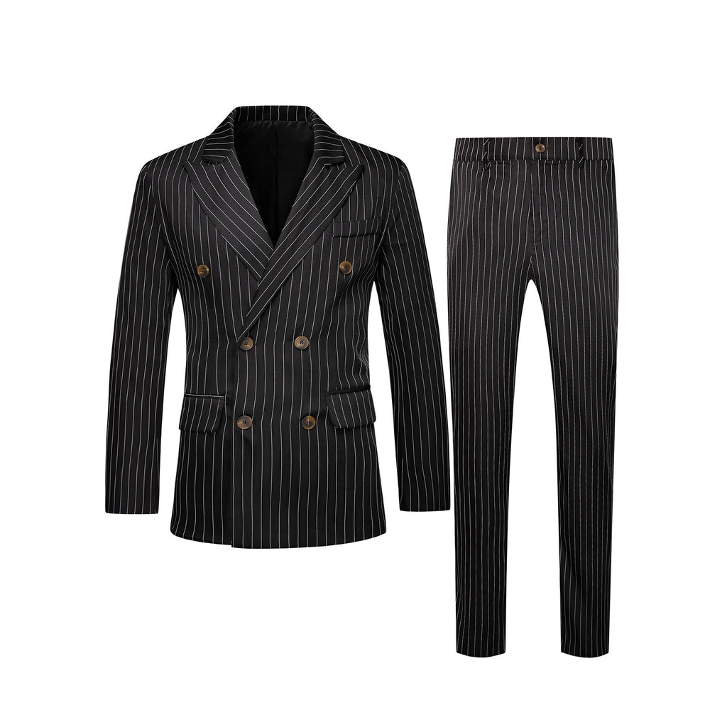 CJ Mens Striped Business Suit Set