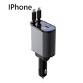 CJ Metal Car Charger 100W Super Fast Charging Car Cigarette Lighter USB And TYPE-C Adapter