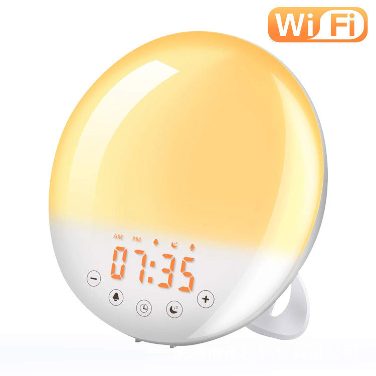 CJ WiFi Voice Control Intelligent Alarm Clock, Sunrise Natural Wake-up Light