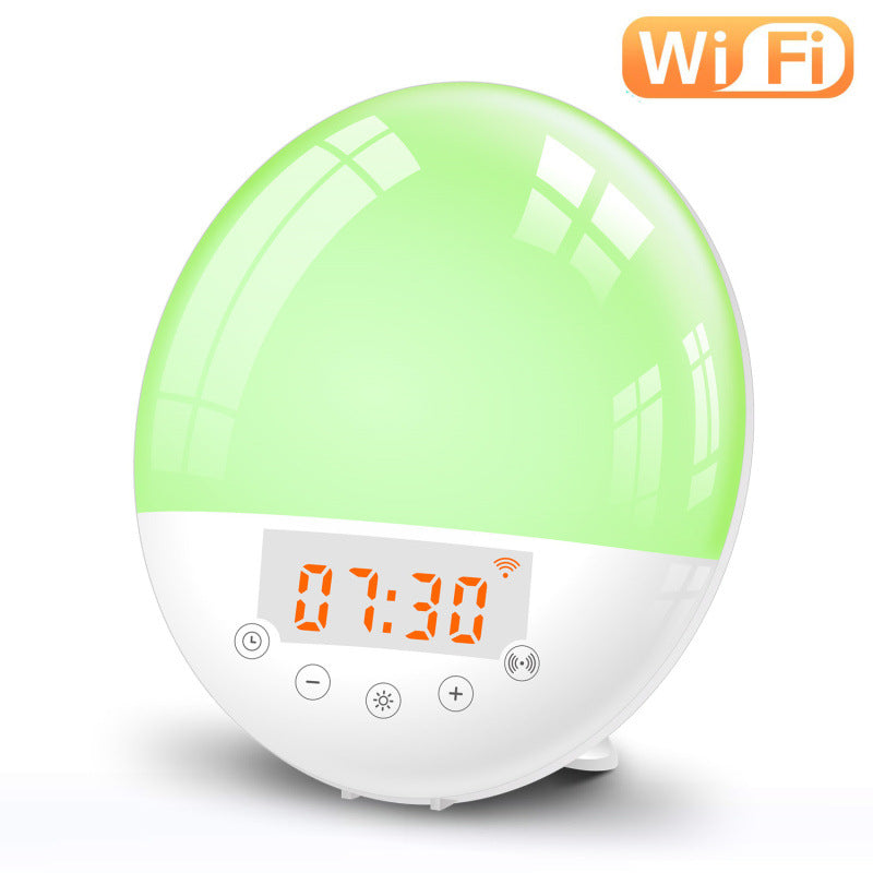 CJ WiFi Voice Control Intelligent Alarm Clock, Sunrise Natural Wake-up Light
