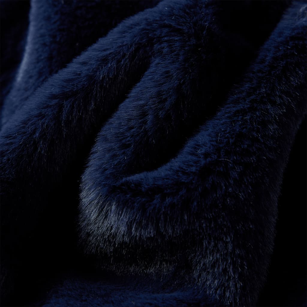 CJ Children's coat, faux fur, navy blue, size 104; Children's coat, faux fur, navy blue, size 116