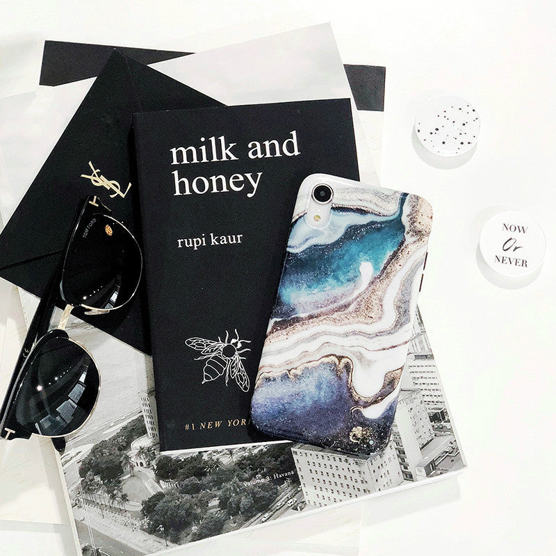 CJ Blue Galaxy Marble Phone Case