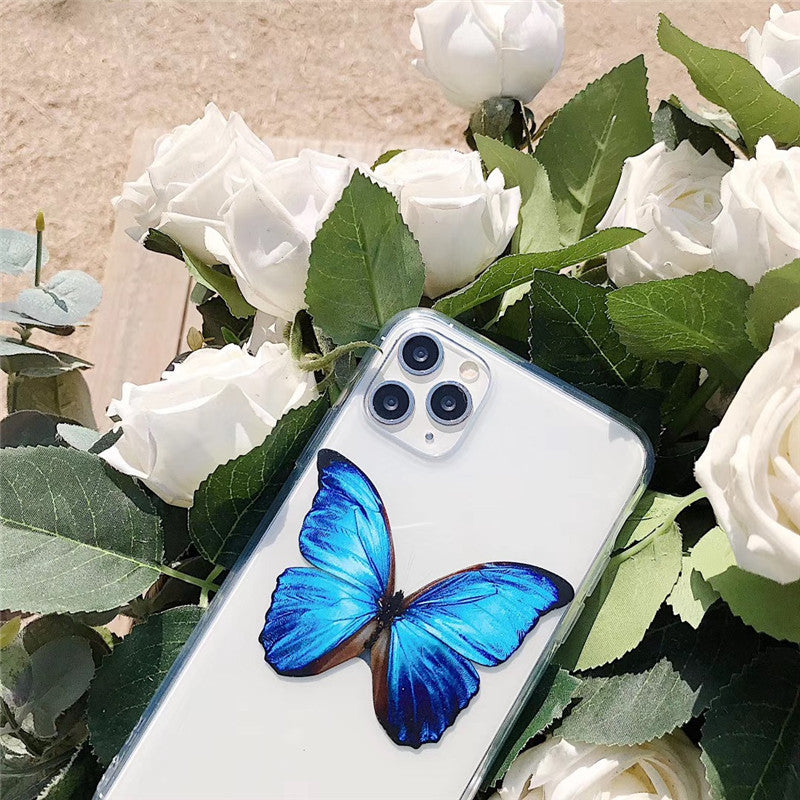 CJ Blue butterfly phone case