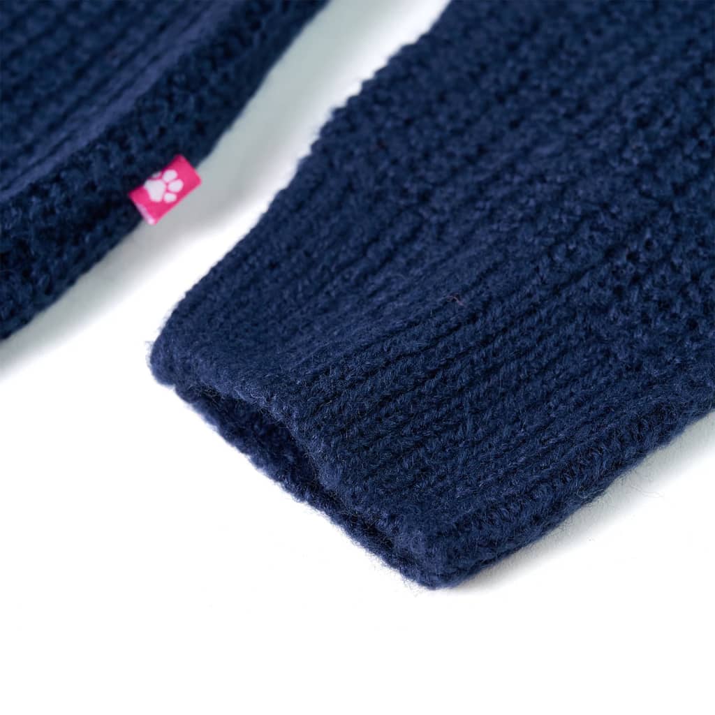 CJ Children's knitted sweater, navy blue, size 116; Children's knitted sweater, navy blue, size 128