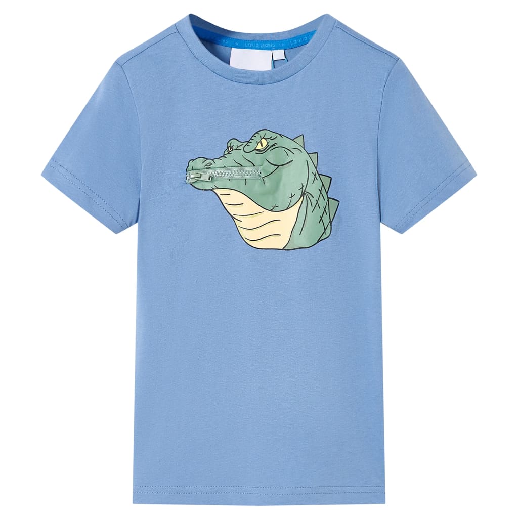 CJ Children's T-shirt, Medium Blue, Size 104 Children's T-shirt, Medium Blue, Size 116  Children's T-shirt, Medium Blue