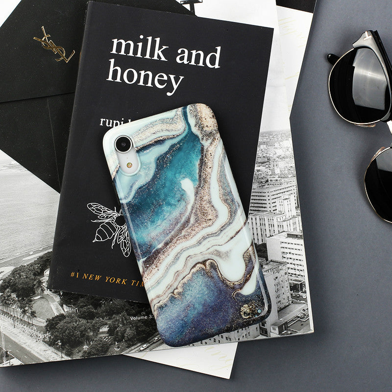 CJ Blue Galaxy Marble Phone Case
