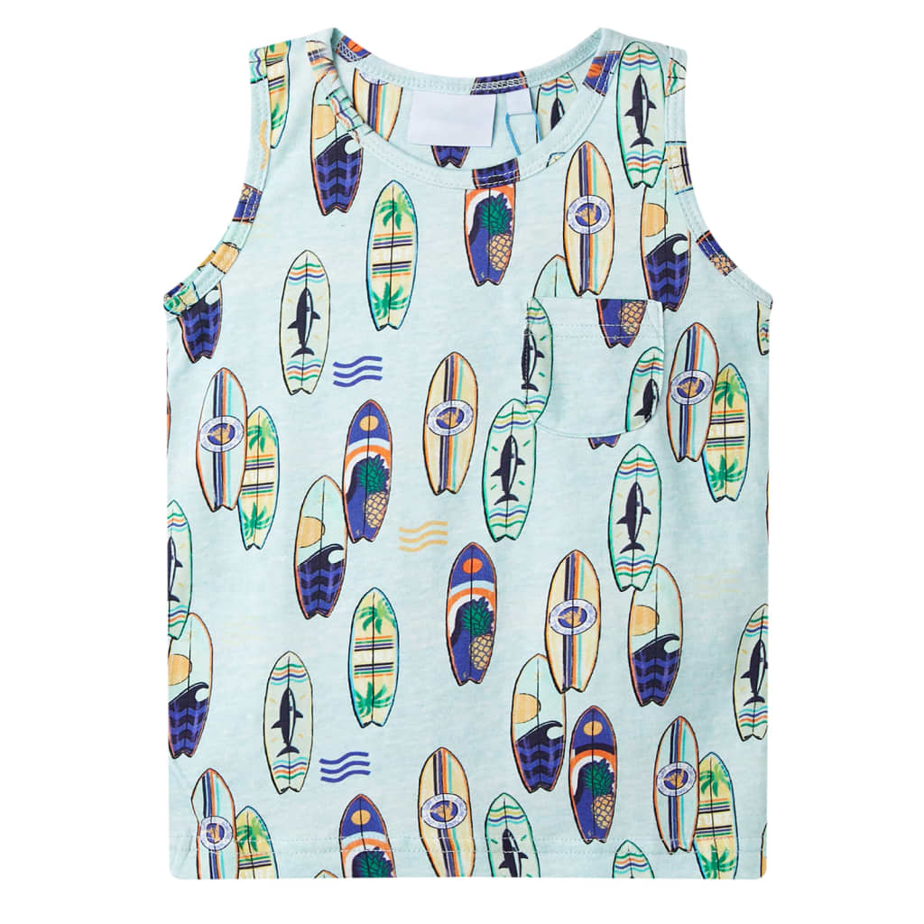 CJ Children's tank top, light blue melange, size 116