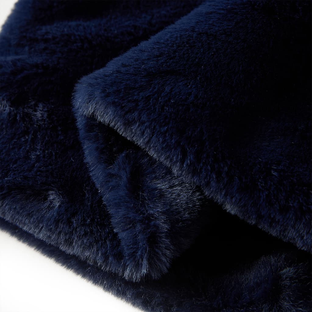 CJ Children's coat, faux fur, navy blue, size 104; Children's coat, faux fur, navy blue, size 116