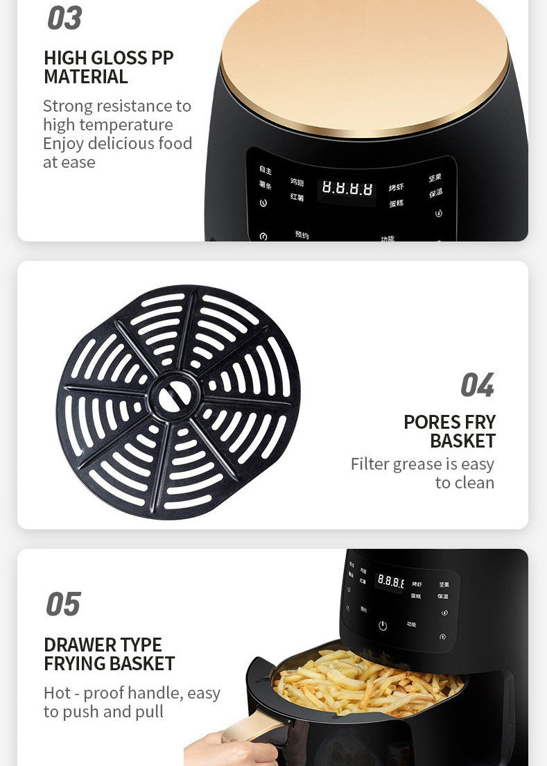 CJ Air Fryer Smart Touch Home Electric Fryer