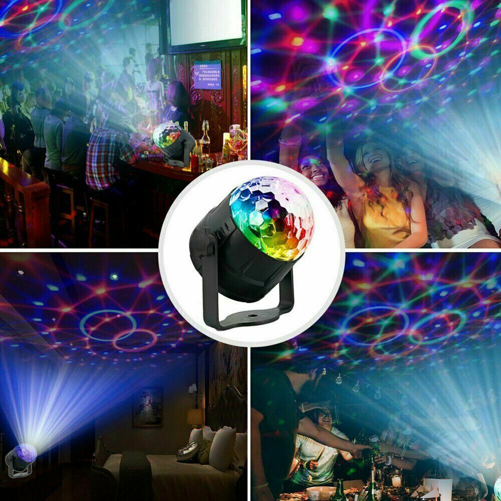 CJ Disco Party Lights Strobe LED DJ Ball Sound Activated Bulb Dance Lamp Decoration