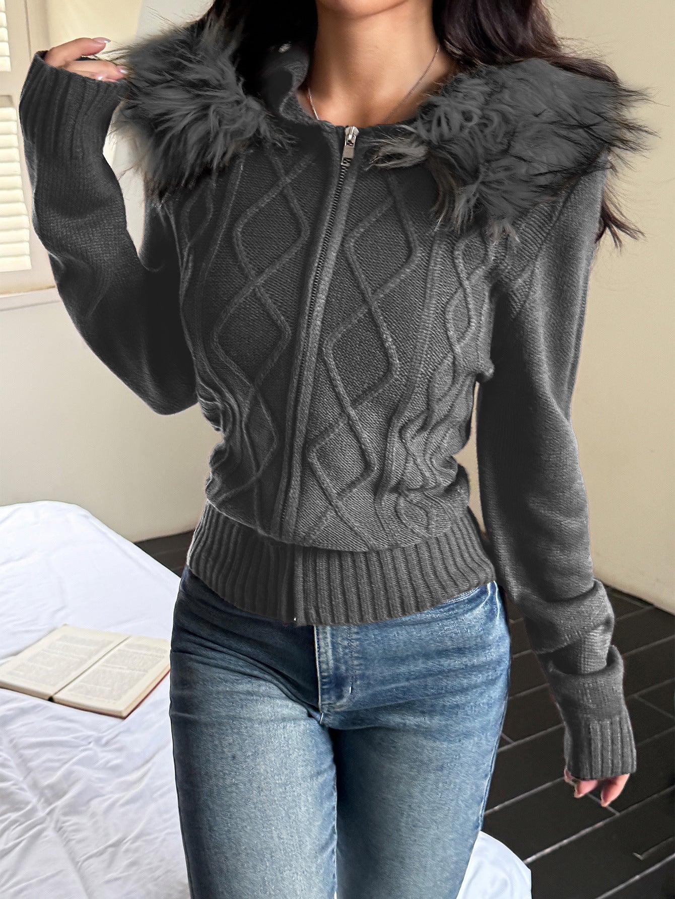 CJ Long Sleeve Sweater Coat Sweaters Women's Clothing