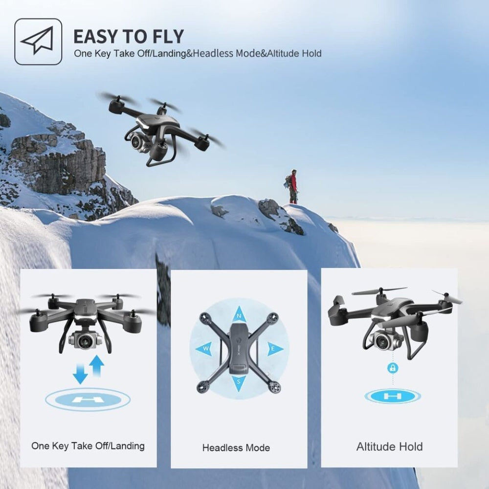 CJ V14 Professional Drone 6K HD Dual Camera Wifi FPV Portable RC Quadcopter 2 BATTERY,Drones Suitable For Adults & Beginners.Logistics Is Randomly Sent By UPS,USPS,Self-pickup.