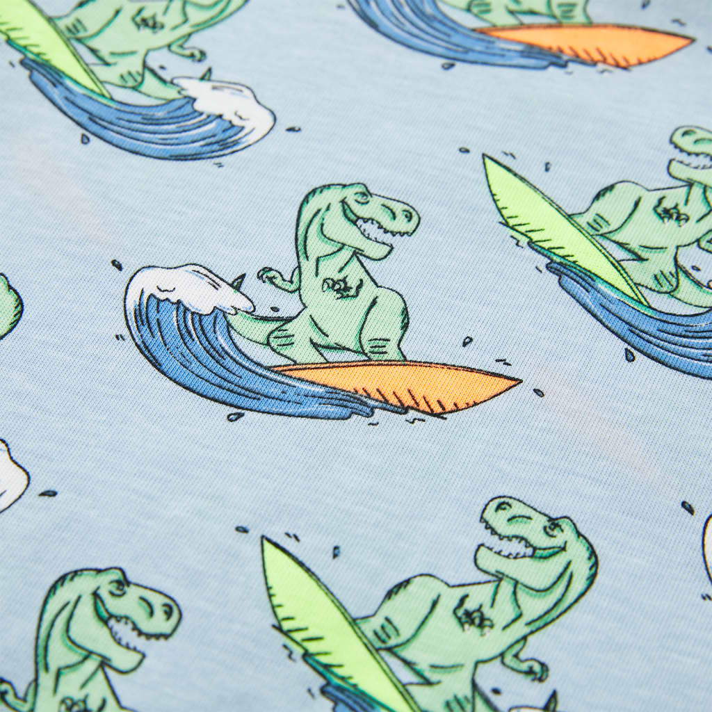 CJ Children's short-sleeved pajamas, light blue, size 116