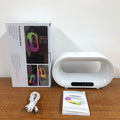 CJ Multi-function 3 In 1 LED Night Light APP Control RGB Atmosphere Desk Lamp Smart Multifunctional Wireless Charger Alarm Clock