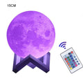 CJ 16-Color Lamp With Stand And Remote, Moon Lamp, LED Night Light With Dock, Creative Moon Light Uniq