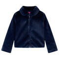 CJ Children's coat, faux fur, navy blue, size 104; Children's coat, faux fur, navy blue, size 116