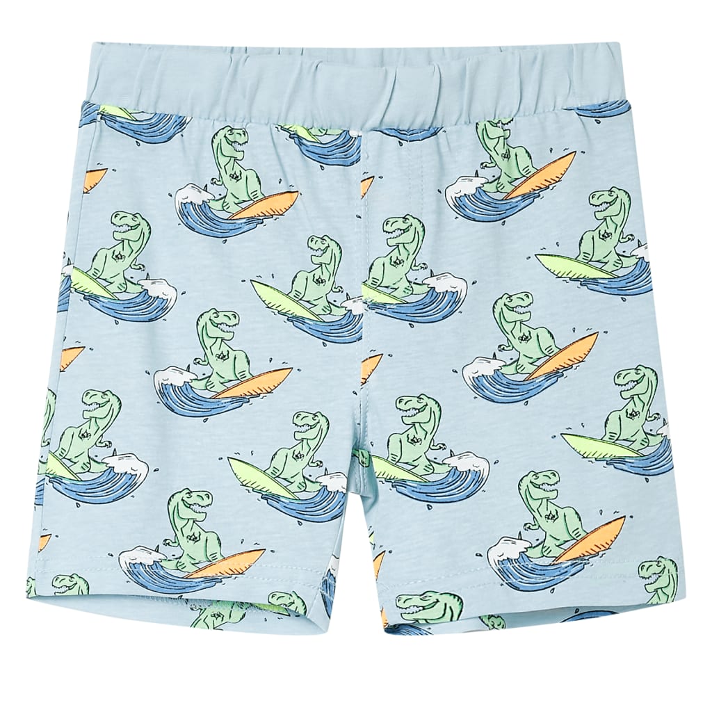 CJ Children's short-sleeved pajamas, light blue, size 116