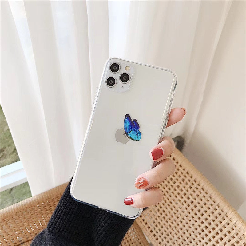 CJ Blue butterfly phone case