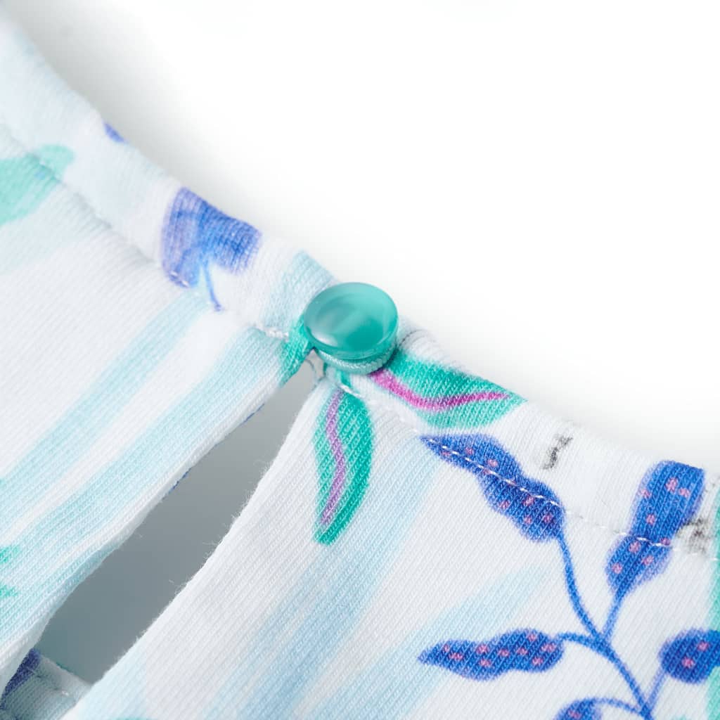 CJ children's dress ecru and dark mint green 104 children's dress ecru