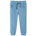 CJ Children's training pants, dark khaki melange, size 116; Children's training pants, medium blue, size 116