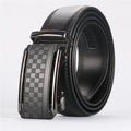 CJ Men Belt Leather Belt For Men With Anti-Scratch Buckle Control Design For Formal Work Or Casual