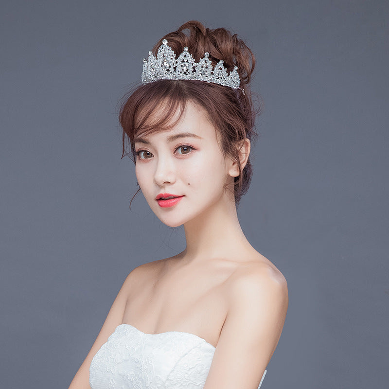 CJ Crystal Alloy Crown Wedding Dress Accessories