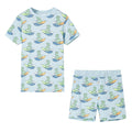 CJ Children's short-sleeved pajamas, light blue, size 116