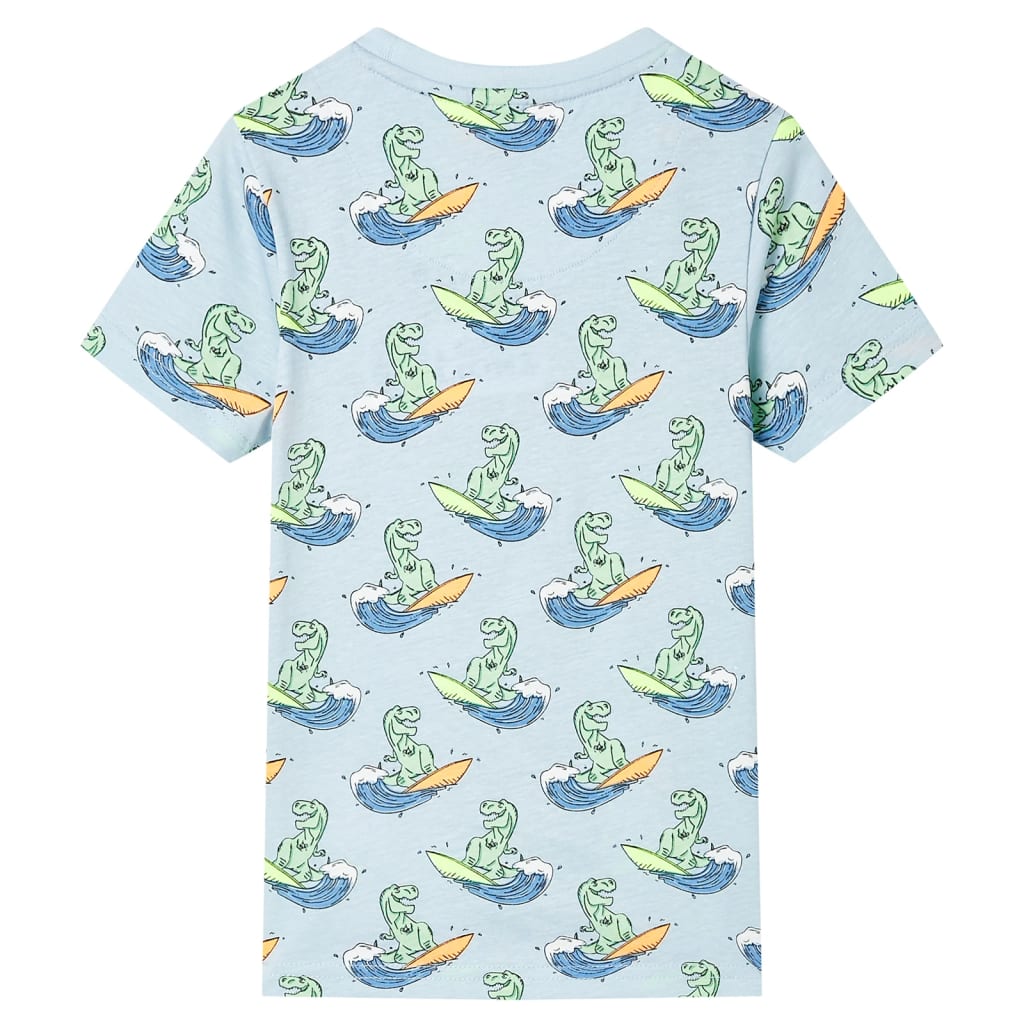 CJ Children's short-sleeved pajamas, light blue, size 116