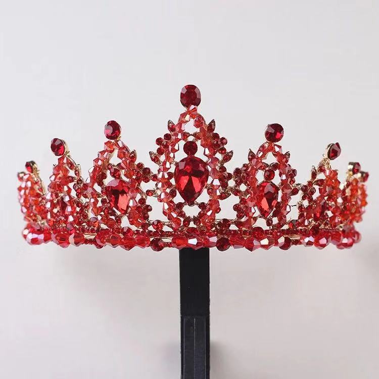 CJ Crystal Alloy Crown Wedding Dress Accessories