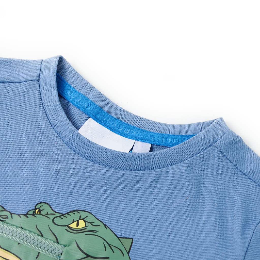 CJ Children's T-shirt, Medium Blue, Size 104 Children's T-shirt, Medium Blue, Size 116  Children's T-shirt, Medium Blue