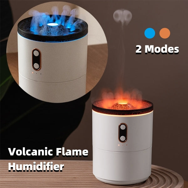 CJ Volcanic Flame Aroma Essential Oil Diffuser USB Portable Jellyfish Air Humidifier Night Light Lamp Fragrance Humidifier