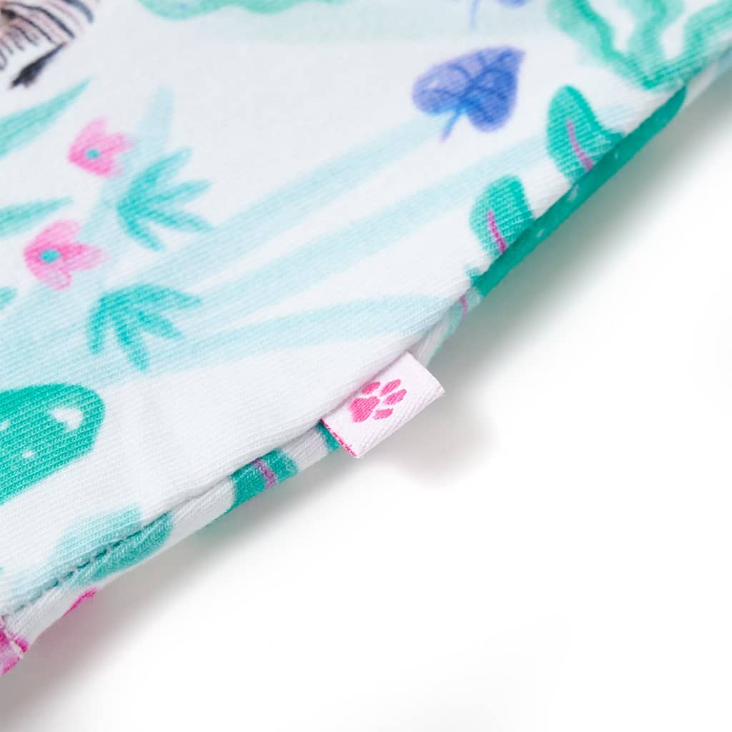 CJ children's dress ecru and dark mint green 104 children's dress ecru
