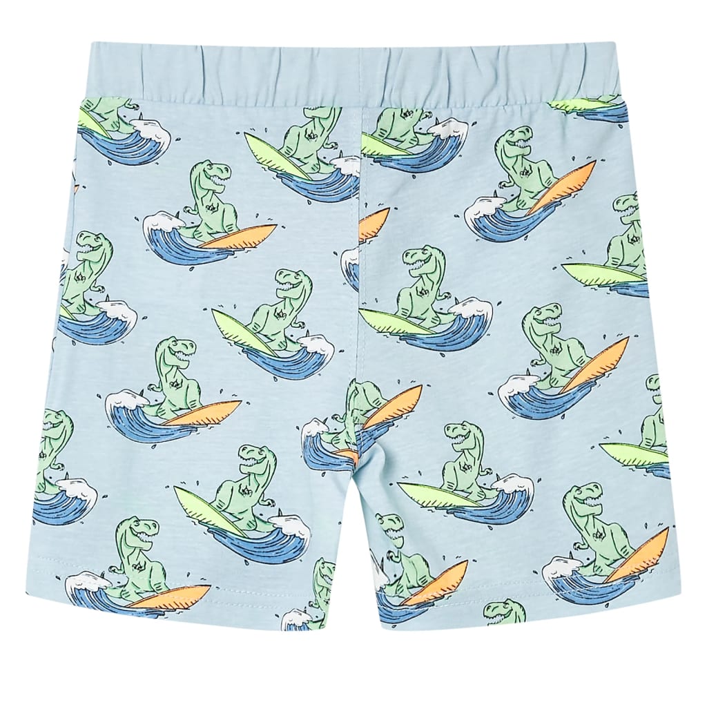 CJ Children's short-sleeved pajamas, light blue, size 116