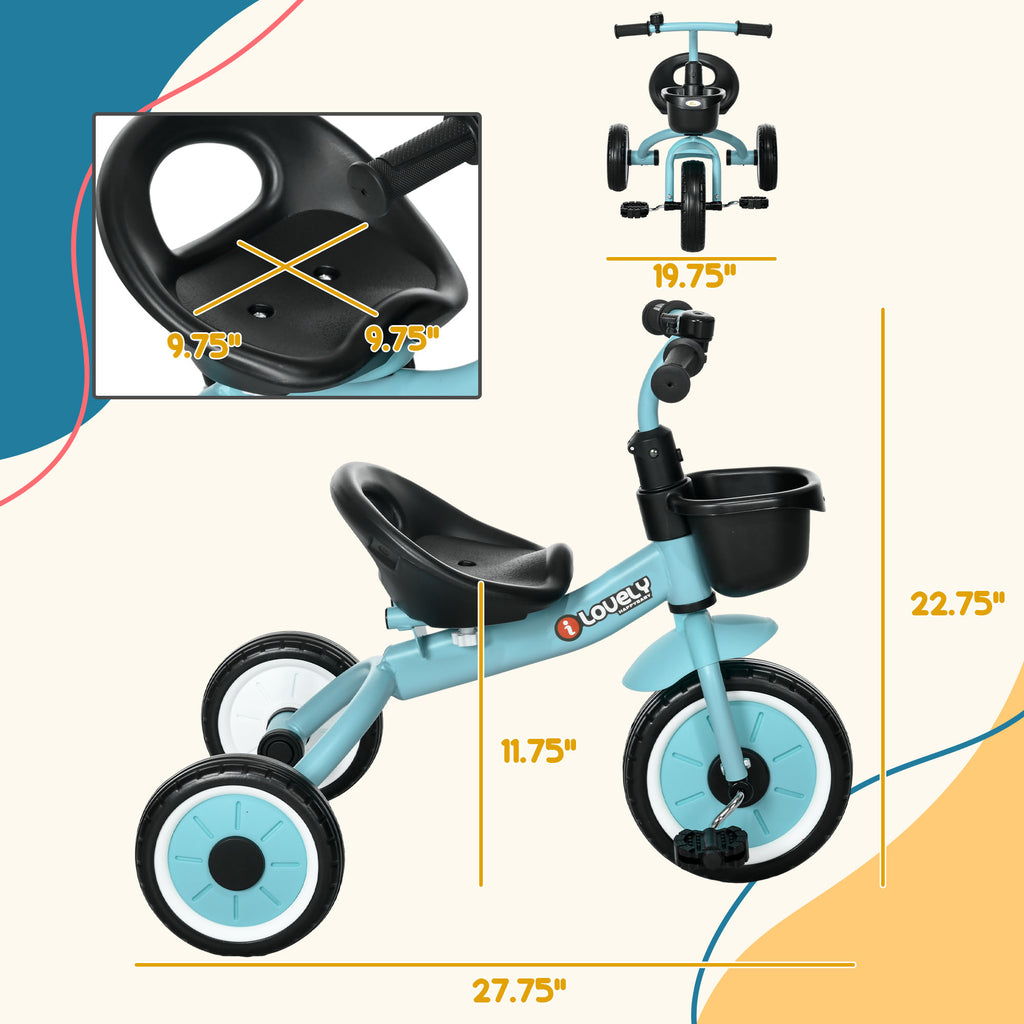 CJ Tricycle for Kids Age 2-5, Toddler Bike for Children, Blue