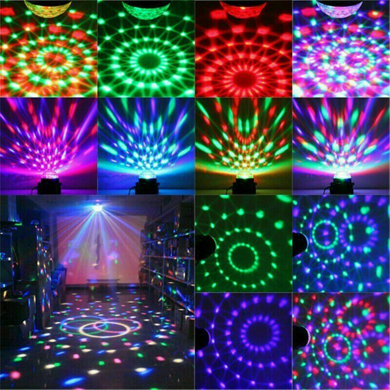CJ Disco Party Lights Strobe LED DJ Ball Sound Activated Bulb Dance Lamp Decoration