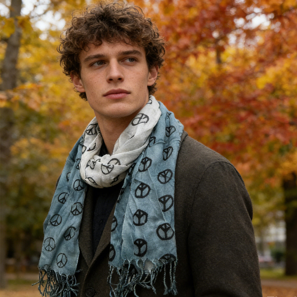 CJ 2pcs Understated Elegance Subtle Pattern Scarf Grey Printed Scarf,vacation,daily Life,evening Party,Office Appropriate Subtlety For Women Men
