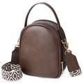 CJ  Small Crossbody Bag For Women With Handle And Adjustable Strap, Cell Phone Purse Cross Body With 2 Zipper Pockets-Coffee