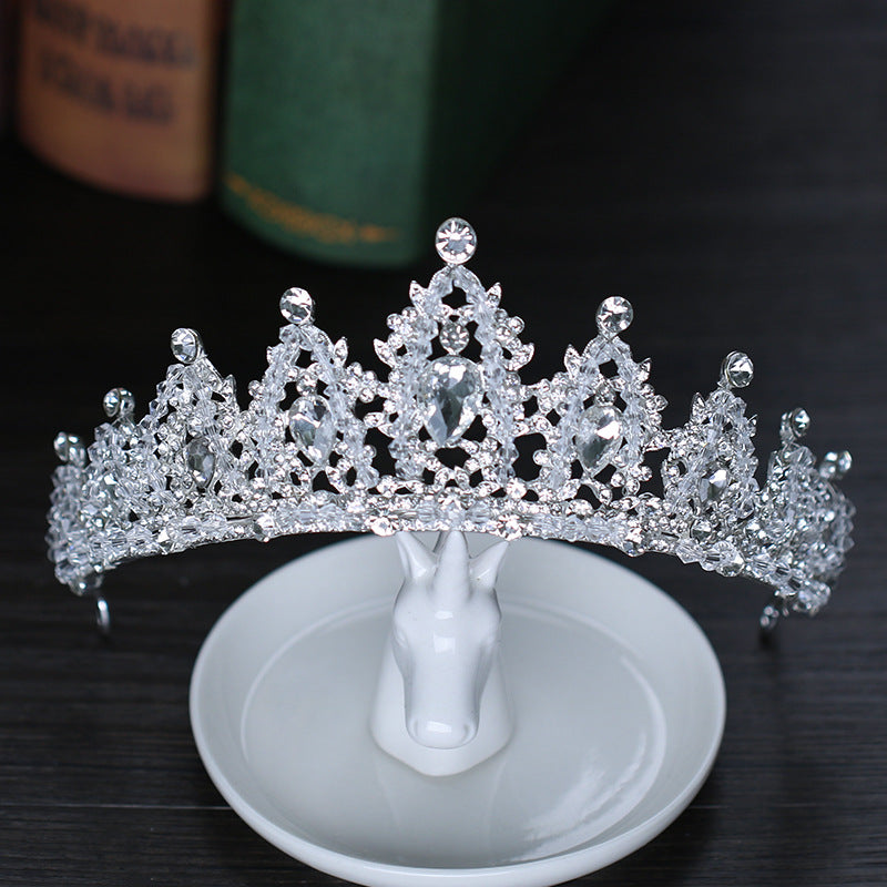 CJ Crystal Alloy Crown Wedding Dress Accessories