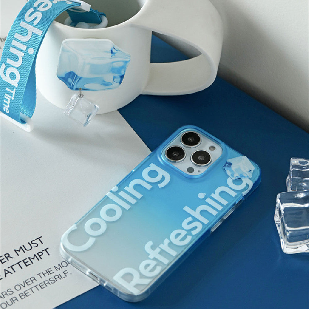 CJ Gradient Blue Fashion Personality Phone Case